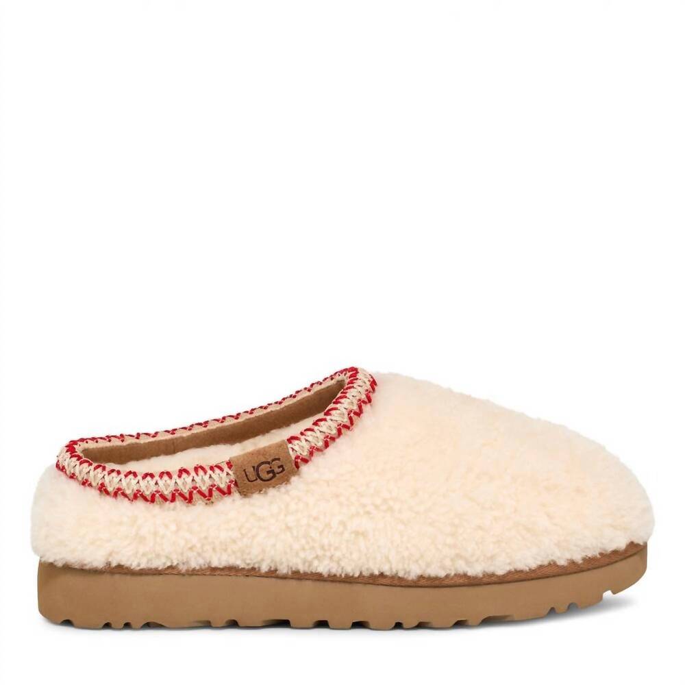 NEW UGG women's tasman maxi curly shoes in natural
